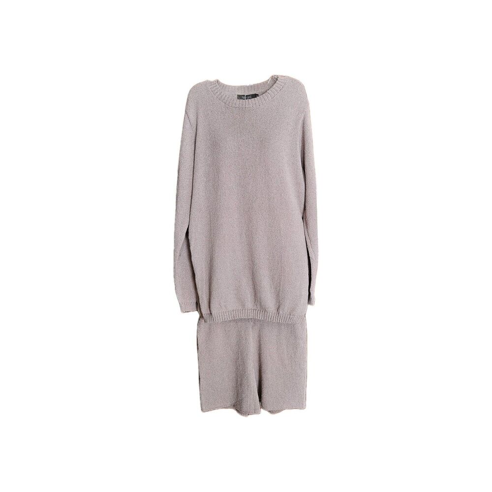 NENONA Women's M Camel Pink Two Piece Sweater Outfit Tunic & Shorts Set‎ NWT